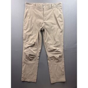 Columbia Omni-Shield Hiking Pants Mens Tan Khaki Articulated Knee 34x30
